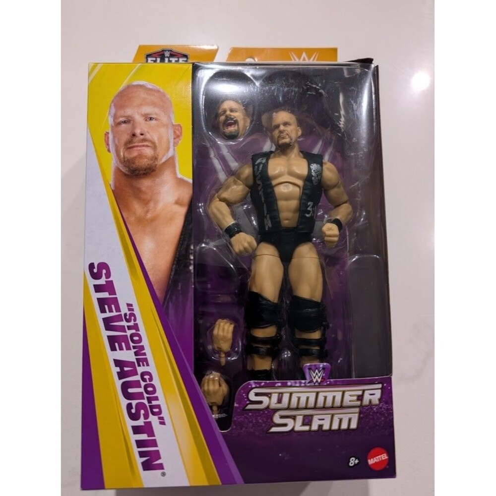 WWE Elite Collection Stone Cold Steve Austin Summer Slam Figure Mattel​​​ BAF